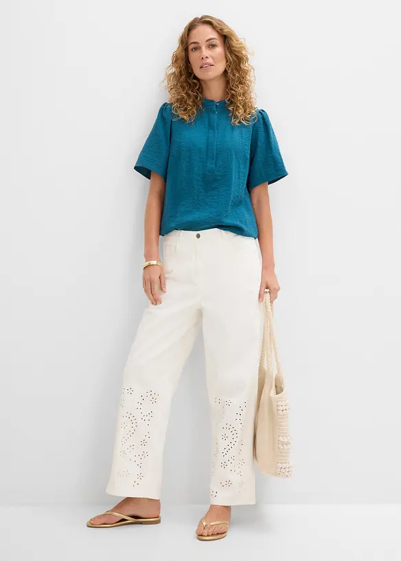 Bluse i viskoseblanding, bonprix