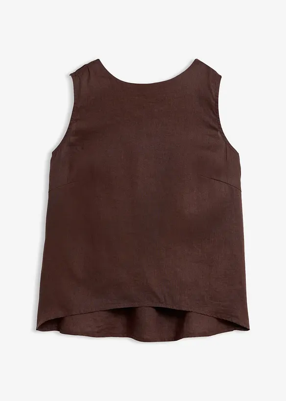 Ermel&oslash;s bluse i 100% lin, bonprix
