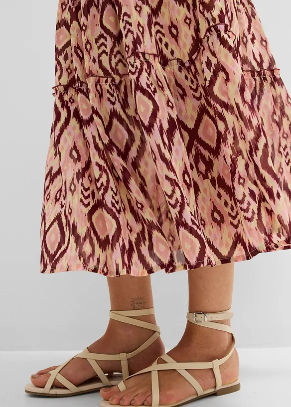 Volangskj&oslash;rt i chiffon, bonprix