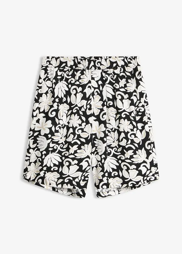 Bermudashorts i viskose med mykt fall og komfortlinning, bonprix