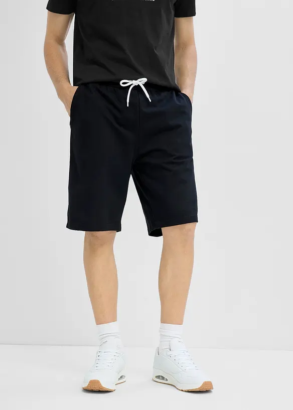Sweat bermudashorts, Loose fit (2-pack), bonprix