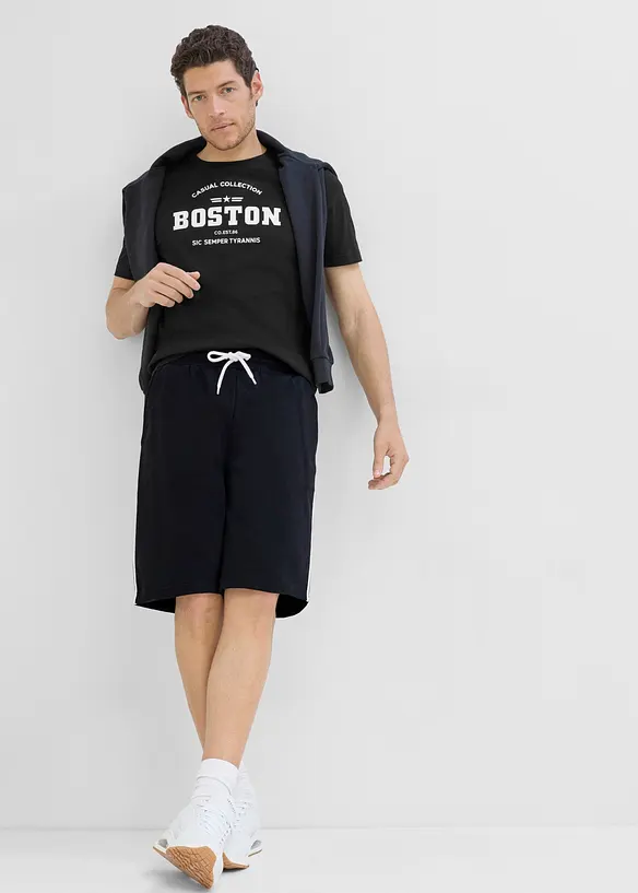 Sweat bermudashorts, Loose fit (2-pack), bonprix