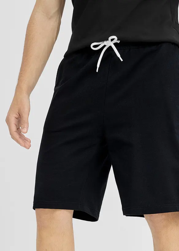 Sweat bermudashorts, Loose fit (2-pack), bonprix