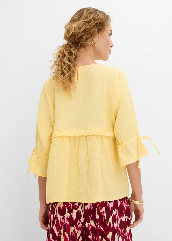 Bluse i luftig musselin, bonprix