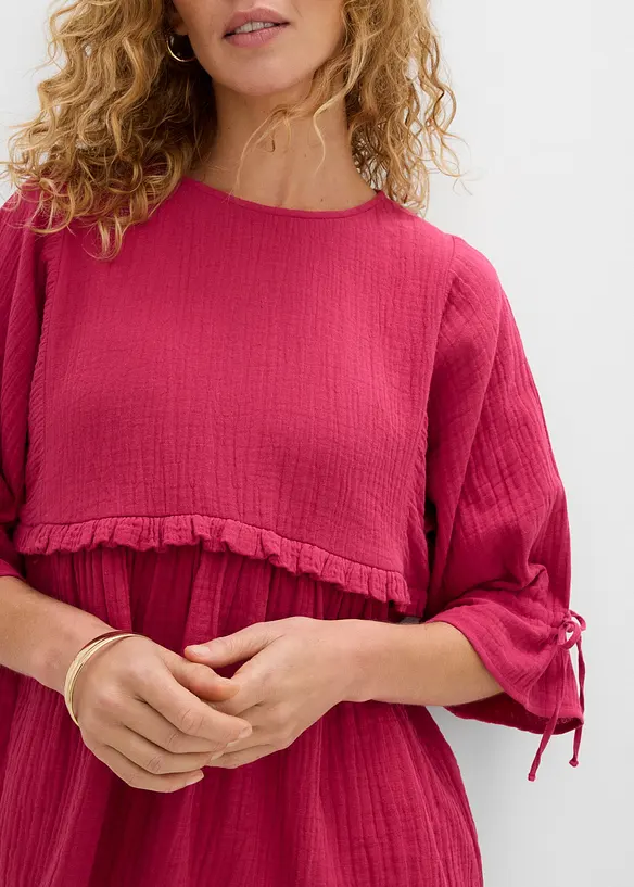 Bluse i luftig musselin, bonprix