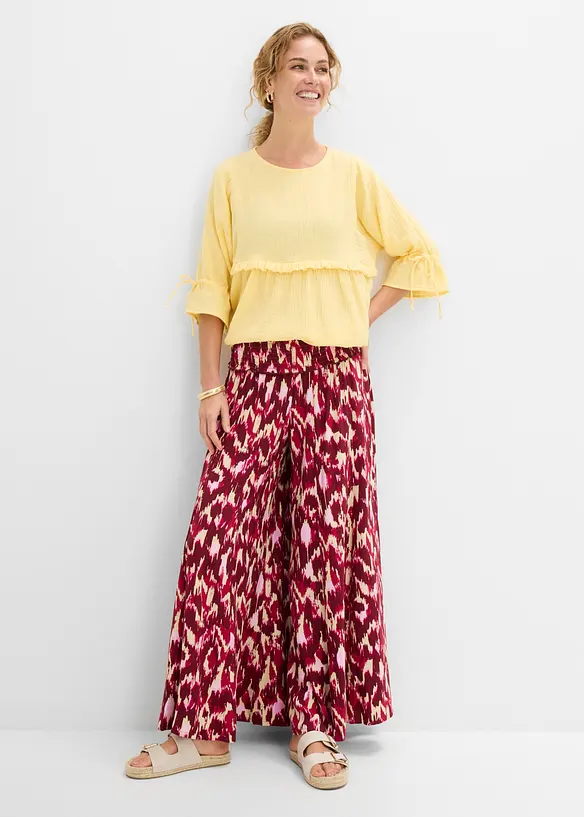 Bluse i luftig musselin, bonprix