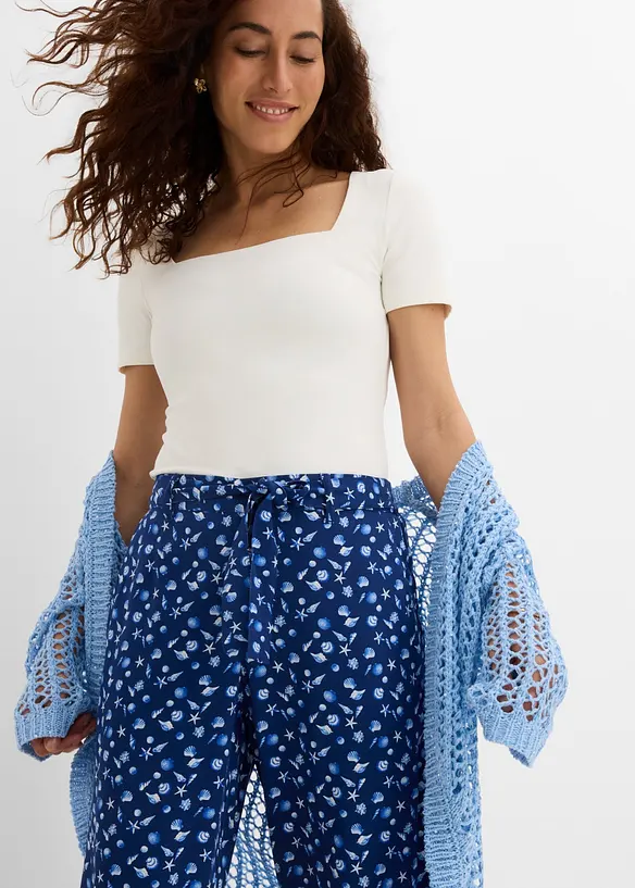 Pull on-bukse i 100% viskose, bonprix