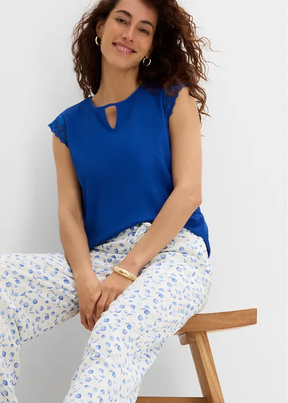 Pull on-bukse i 100% viskose, bonprix