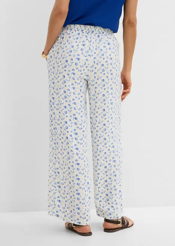 Pull on-bukse i 100% viskose, bonprix