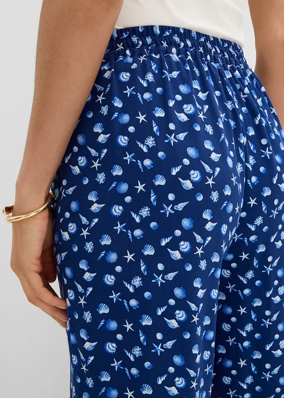 Pull on-bukse i 100% viskose, bonprix