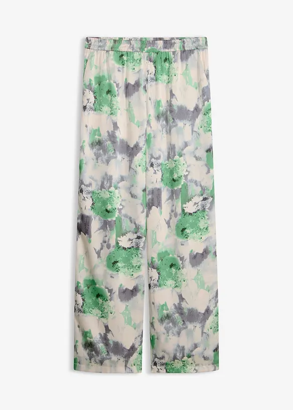 Vid bukse i satenglook, bonprix