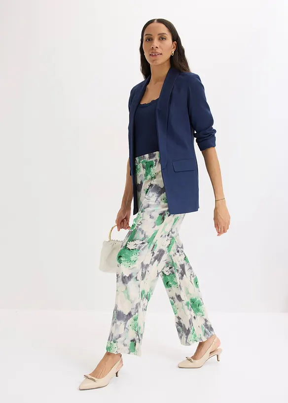 Vid bukse i satenglook, bonprix