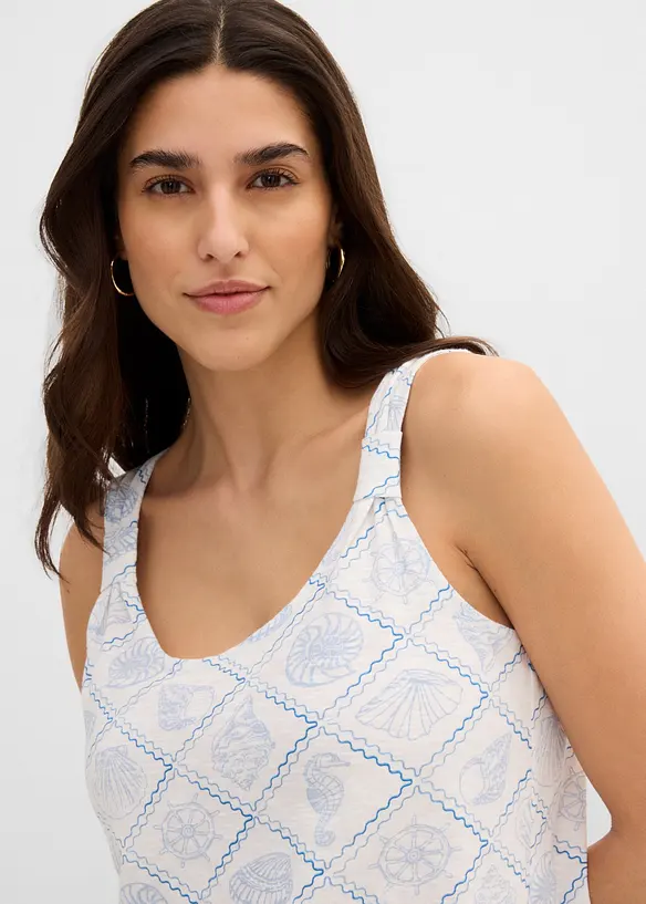 Singlet i 100% &oslash;kologisk bomull, bonprix