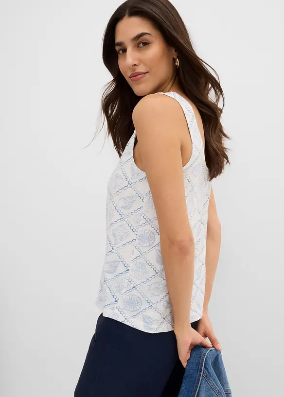 Singlet i 100% &oslash;kologisk bomull, bonprix