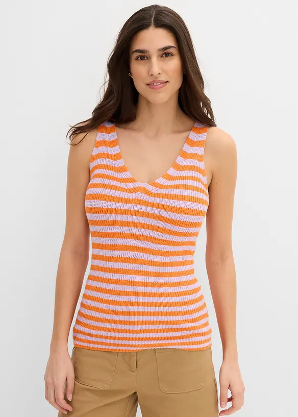 Strikket singlet, bonprix