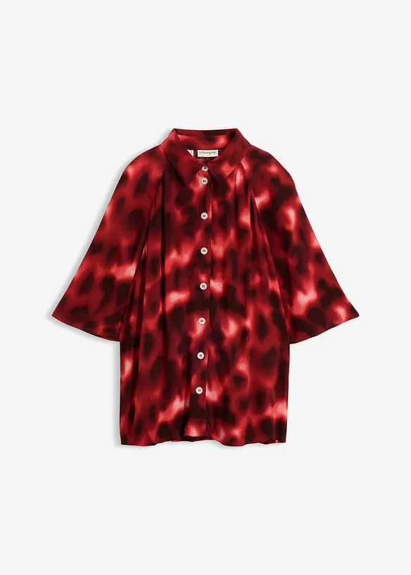 Oversized bluse av strukturert viskose, bonprix