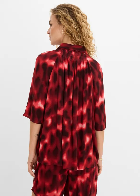 Oversized bluse av strukturert viskose, bonprix