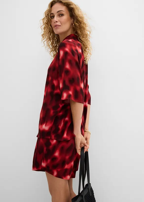 Oversized bluse av strukturert viskose, bonprix