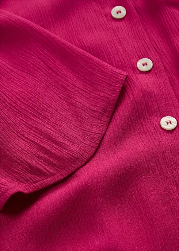 Oversized bluse av strukturert viskose, bonprix