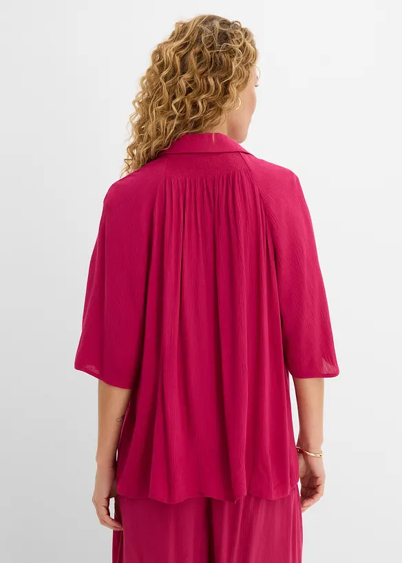 Oversized bluse av strukturert viskose, bonprix