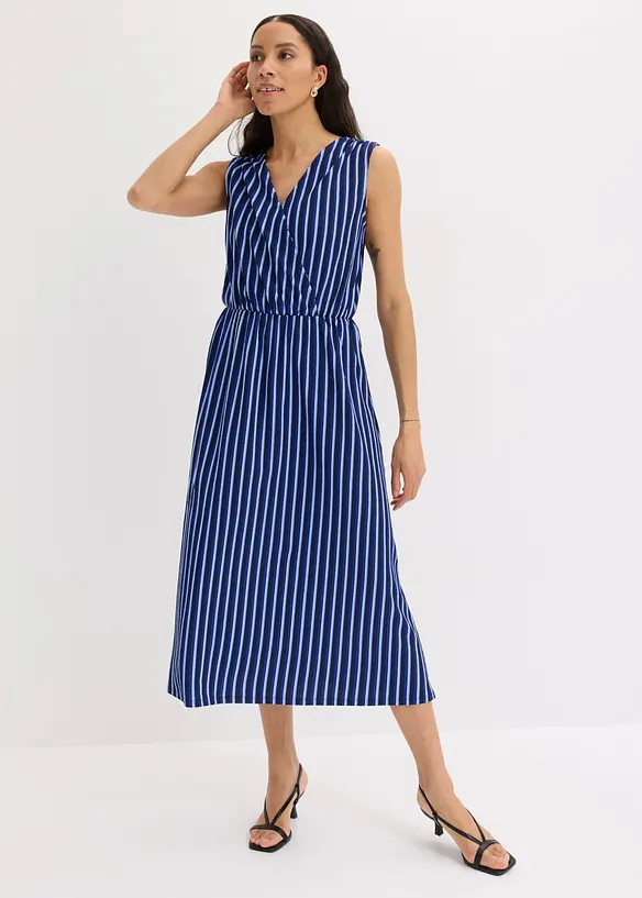 Jerseykjole i strukturert, kreppet materiale, bonprix