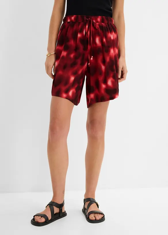 Pull on-shorts i strukturert viskose, bonprix