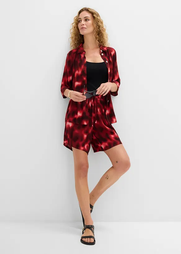 Pull on-shorts i strukturert viskose, bonprix