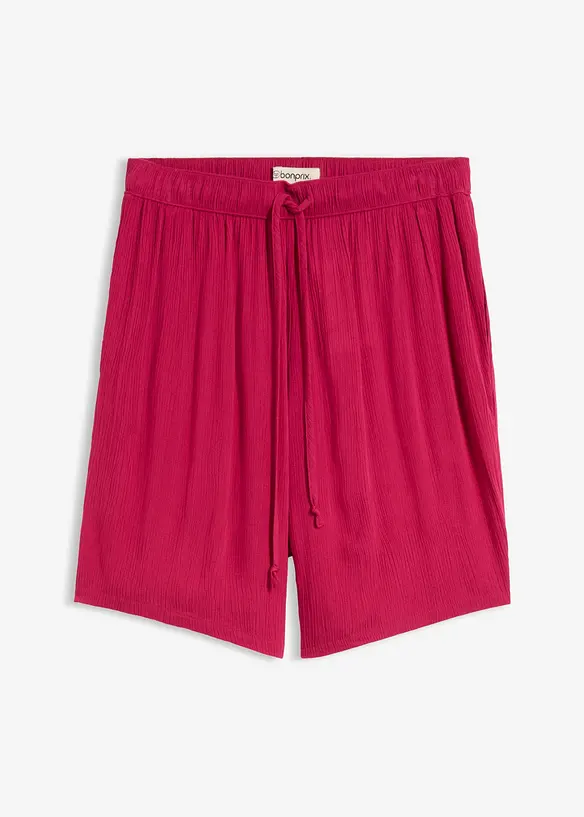 Pull on-shorts i strukturert viskose, bonprix