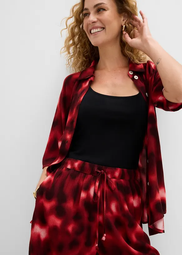 Pull on-shorts i strukturert viskose, bonprix
