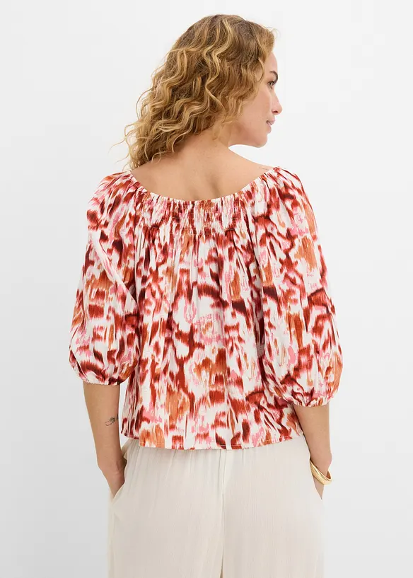 Bluse i lett viskosemiks, bonprix