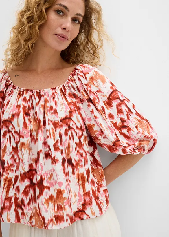 Bluse i lett viskosemiks, bonprix