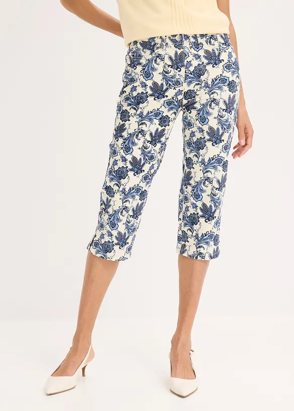 Capribukse i bomullsstretch, bonprix