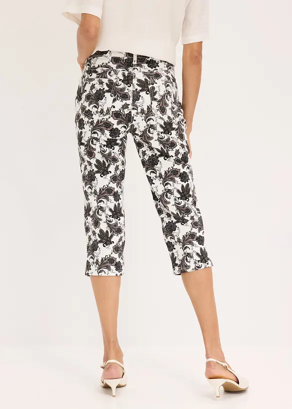 Capribukse i bomullsstretch, bonprix