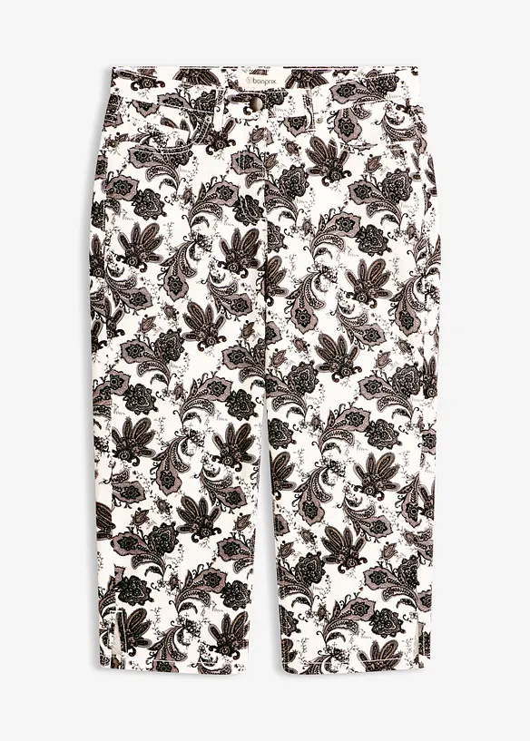 Capribukse i bomullsstretch, bonprix