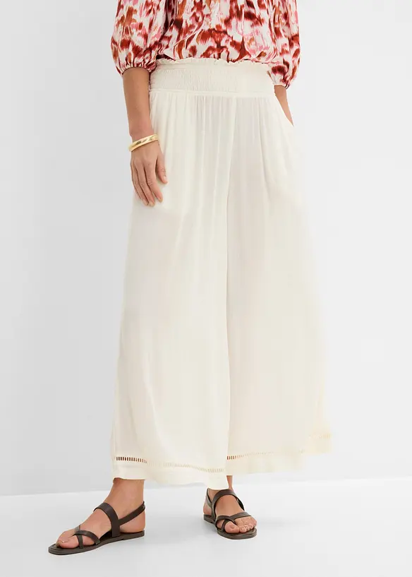 Culotte i strukturert viskose, bonprix