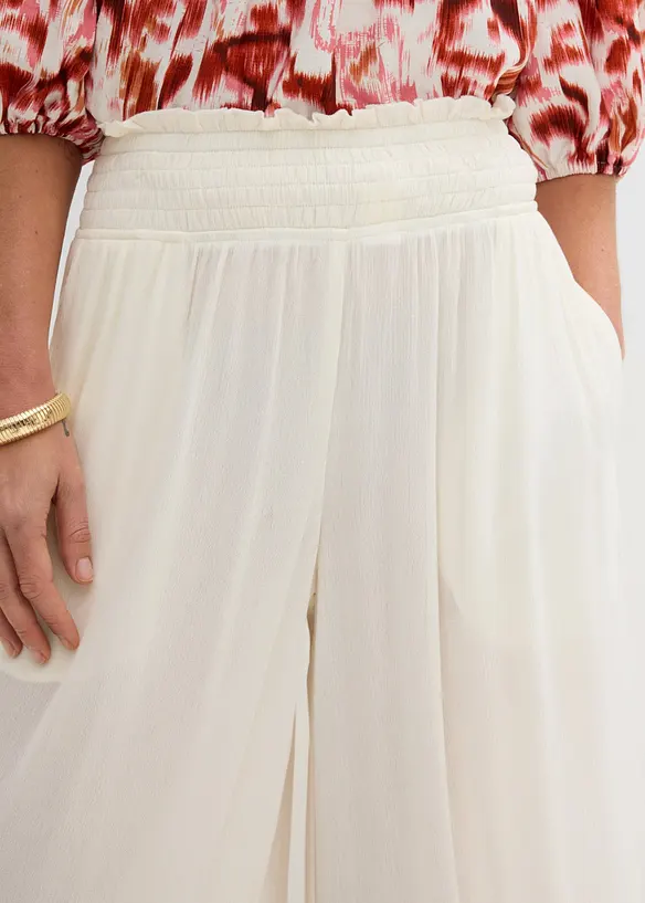 Culotte i strukturert viskose, bonprix