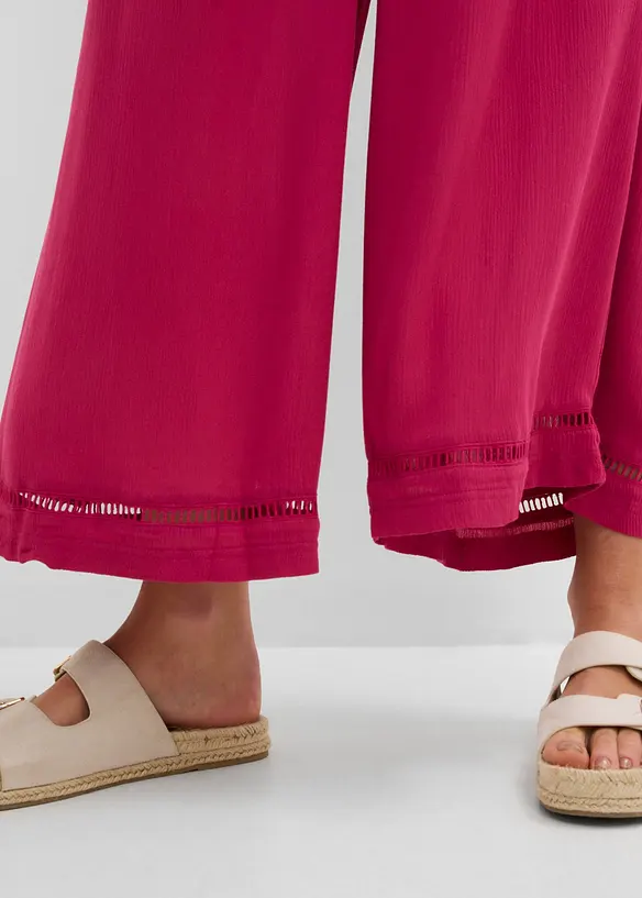 Culotte i strukturert viskose, bonprix