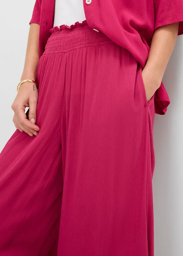 Culotte i strukturert viskose, bonprix
