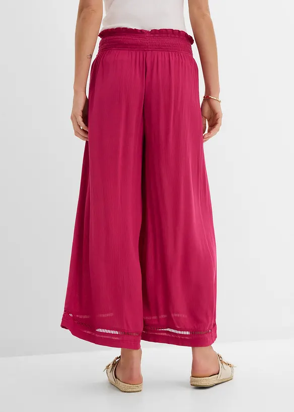 Culotte i strukturert viskose, bonprix