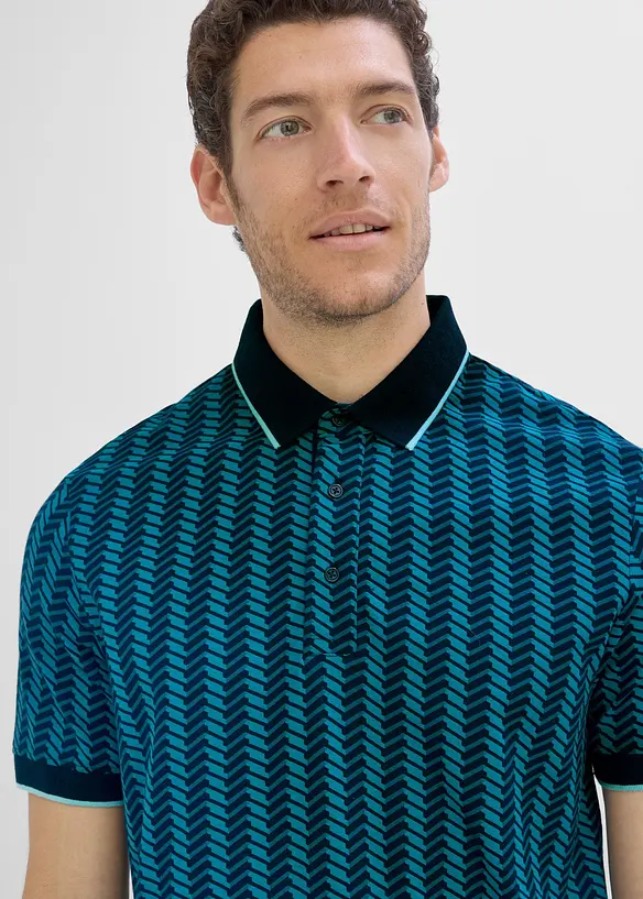 Poloskjorte i 100% &oslash;kologisk bomull, bonprix