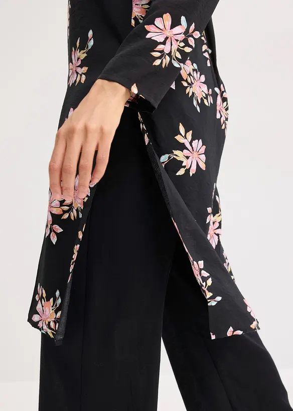 Lang bluse i viskose med pent fall, bonprix