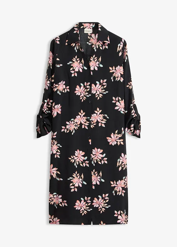 Lang bluse i viskose med pent fall, bonprix
