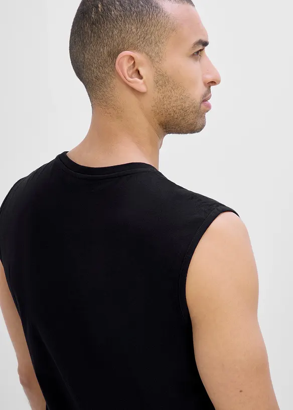 Singlet i 100% &oslash;kologisk bomull (2-pack), bonprix