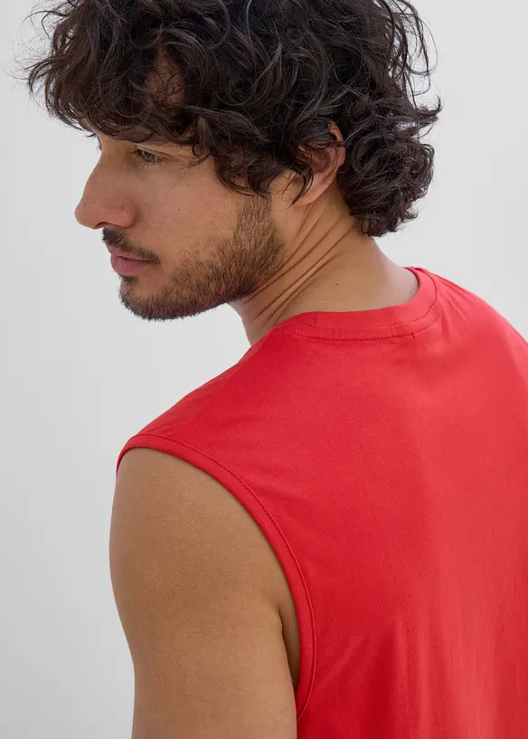 Singlet i 100% &oslash;kologisk bomull (3-pack), bonprix