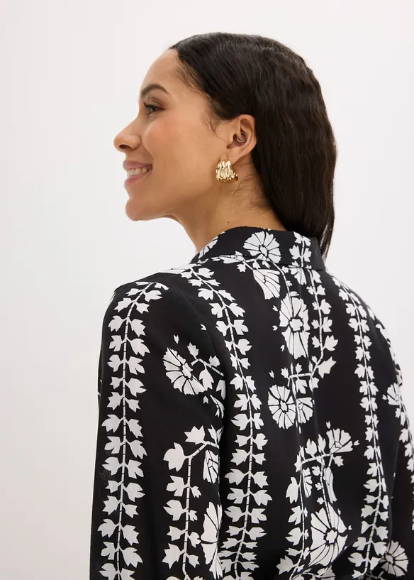 Skjortekjole i linlook, bonprix