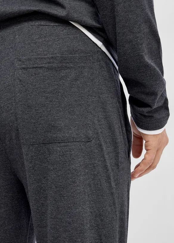Lang jerseyshorts i 100% &oslash;kologisk bomull (2-pack), bonprix