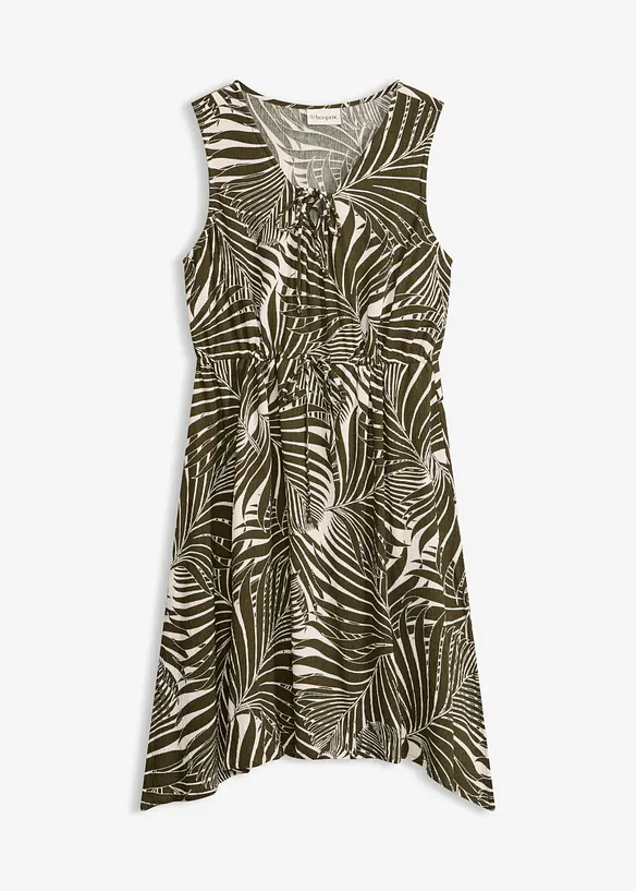 Krinklet strandkjole, bonprix