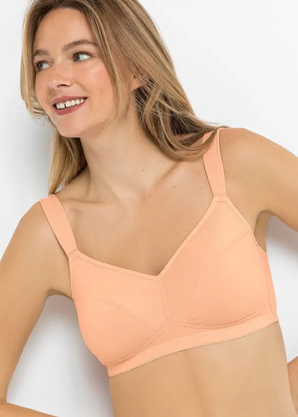 BH uten b&oslash;yle med &oslash;kologisk bomull (2-pack), bonprix