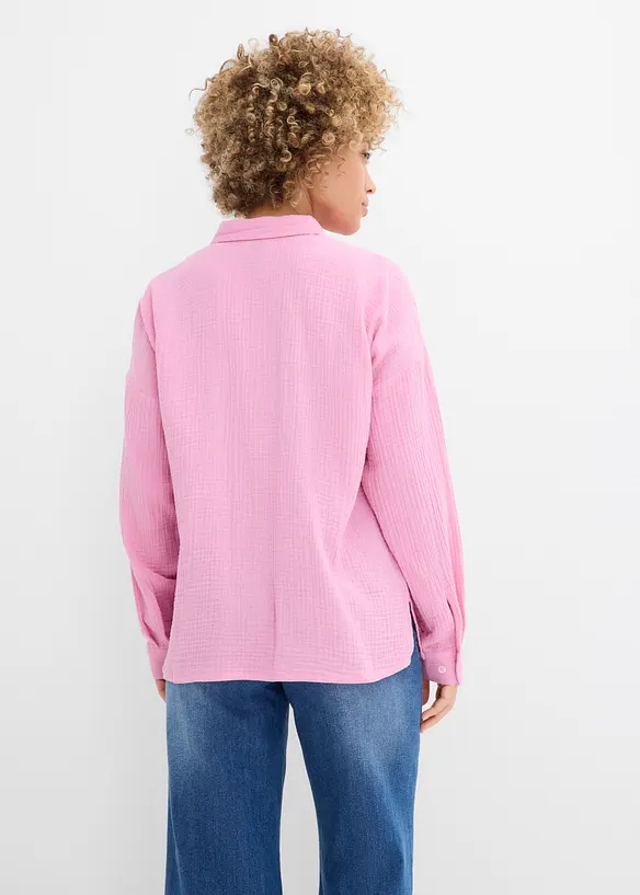 Vid bluse i used look, bonprix