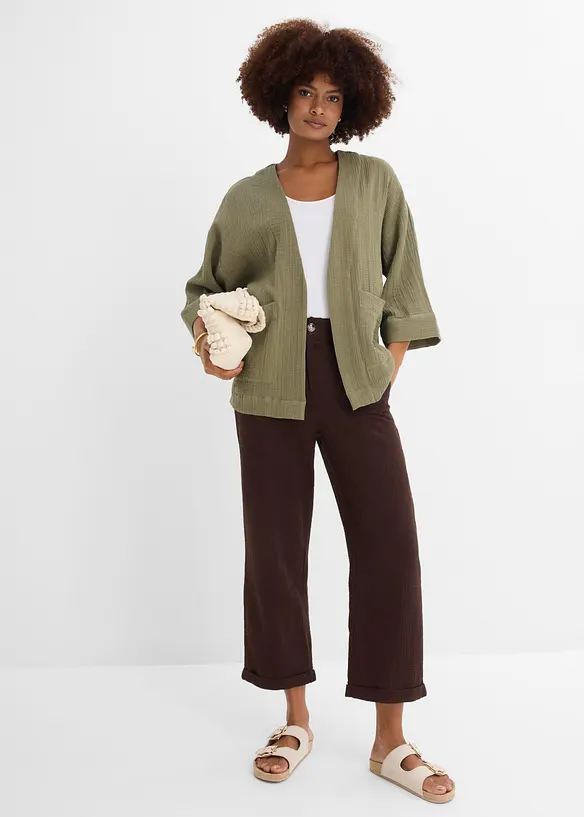 Kimono i lett musselin, bonprix